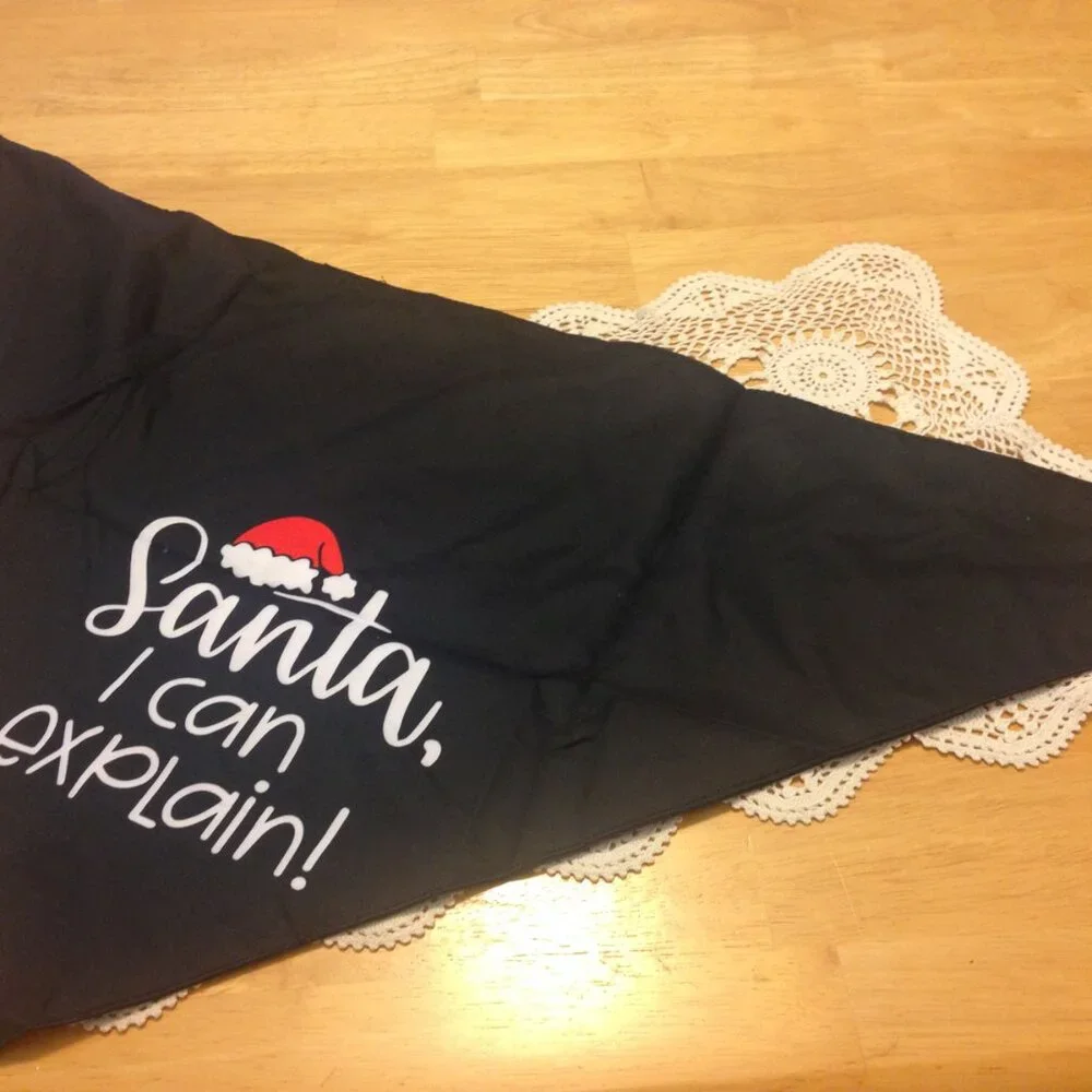 Dog Bandana for Christmas, Santa, I can explain!